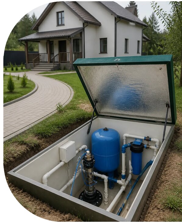 Автономное водоснабжение дома в Устях-Джегуте от 151845 р. | АПаруса-Стд